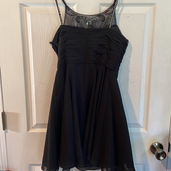 Faby Luxe Couture Size Medium Black Embellished Dress - Picture 7 of 15